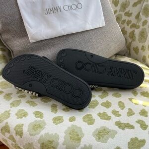 JIMMY CHOO - Black slides with pearls size 39 - US size 8